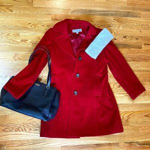 Anne Klein Red Winter Coat